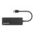Hub Manhattan USB 3.2 Gen1 4 Puertos USB-A Color Negro