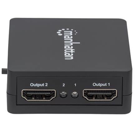 Video splitter manhattan hdmi 2 puertos 1080p alimentado por usb color negro