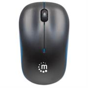 Mouse Manhattan Success Inalámbrico Óptico 1000 dpi Color Negro-Azul - Vista 5