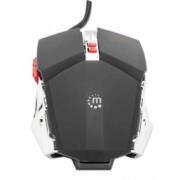 Mouse Manhattan Gaming Óptico LED 3200 dpi 7 Botones Color Negro-Plata - Vista 4
