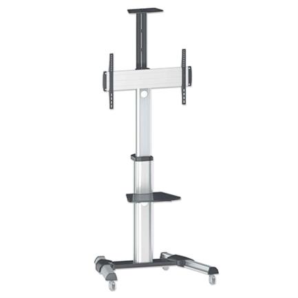 MNCSOPAB020 - Soporte TV Manhattan 37" a 70" de Piso Tipo Carro Planas 50 Kg