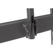 Soporte TV Manhattan 37" a 70" de Piso Tipo Carrito Planas Inclinación 50 Kg - Vista 9