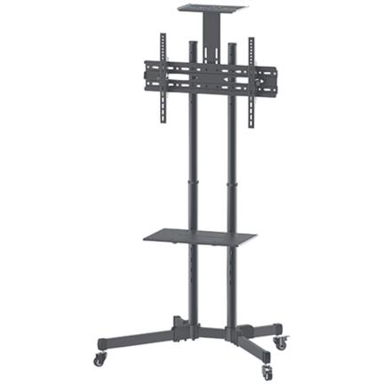 MNCSOPAB021 - Soporte TV Manhattan 37" a 70" de Piso Tipo Carrito Planas Inclinación 50 Kg