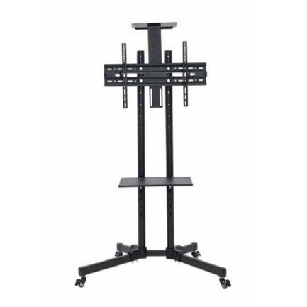 MNCSOPAB046 - Soporte TV Manhattan Carrito Multimedia Económico para 32" a 65" Hasta 55 Kg Color Negro