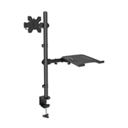 Soporte Monitor Manhattan Escritorio para 13" a 32"/Laptop 10" a 17" Hasta 8 Kg Altura Ajustable - Vista 8