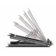 Soporte Manhattan Ajustable para Laptop/Tablet 10" a 15.6" Plegable 5 Posiciones Hasta 5 Kg Color Negro - Vista 12