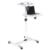 Soporte de Carrito Manhattan para Proyectores/Laptop Altura Ajustable Color Gris-Blanco - Vista 8
