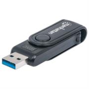 Mini Lector Manhattan Grabador Externo de Tarjetas USB 3.0 Súper Velocidad 24 en 1 Portátil - Vista 6