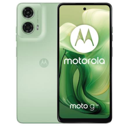 Smartphone motorola g24 6.56" mediatek 128gb/4gb cámara 50mp+2mp/8mp helio g85 android 14 color verde