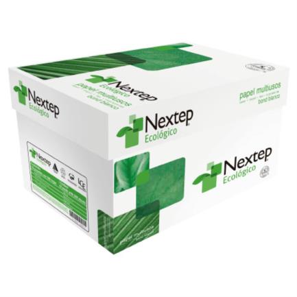 Papel cortado nextep ecologico carta 95% blancura 75gr caja c/5000 hojas
