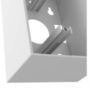 Caja de montaje nexxt solutions superficial - 4 x 2 blanco