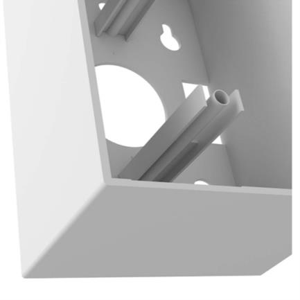 Caja de montaje nexxt solutions policarbonato montaje en pared 4 "x 2"  blanco