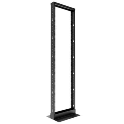 NSCACCAF005 - Bastidor Nexxt Solutions abierto de 2 postes Marco de acero con orificios cuadrados NPO-2P45UB 45U  Negro