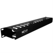 Organizador de cables Nexxt Solutions NPM-DH1UB Horizontal Tipo Ducto 19" 1U SPCC 30 Ranuras Esmalte Negro - Vista 5