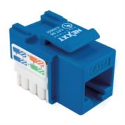 Modulo sin blindaje nexxt solutions keystone jack cat5e tipo 110 azul