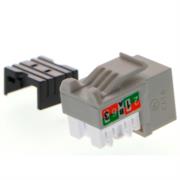 Modulo sin blindaje nexxt solutions  keystone jack cat6 tipo 110 gris