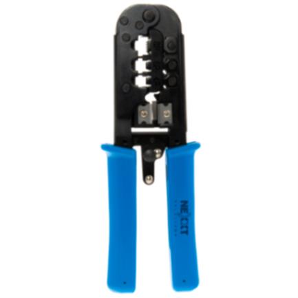 NSCACCAM013 - Tenaza Modular Nexxt Solutions con Prensa Terminal Pro-3 (8P8C/RJ45 - 6P6C/RJ12 - 6P4C/RJ11 - 6P2C - 4P4C - 4P2C)