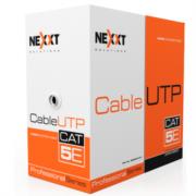 Cable nexxt solutions cat5e utp 100mhz 4p cm 305m 24 awg gris