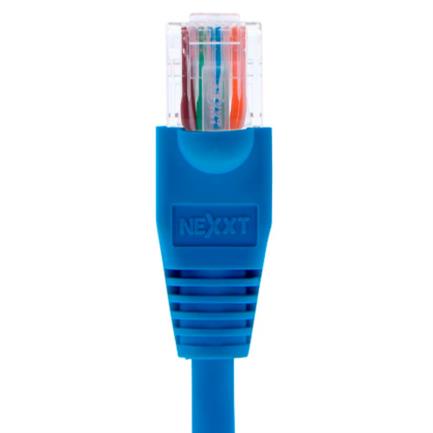 Cable de conexión red nexxt solutions cat5e 100 mhz 2.31m 24 awg color azul