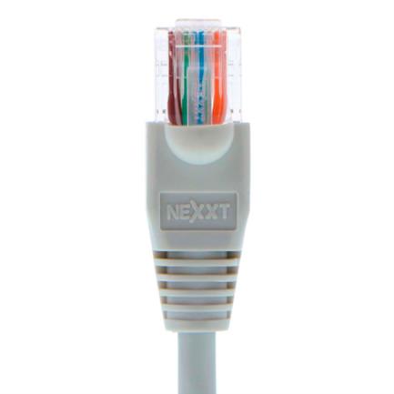 Cable de conexión red nexxt solutions cat5e 100 mhz 3.05m 24 awg color gris