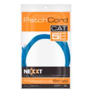 Cable de Conexión Red Nexxt Solutions Cat5e 100 MHz 3.05m 24 AWG Color Azul - Vista 5