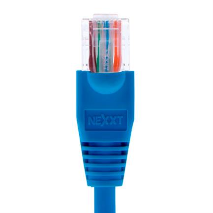 Cable de conexi&oacute;n red nexxt solutions cat5e 100 mhz 3.05m 24 awg color azul