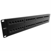 Panel de Conexion Red Nexxt Solutions para Rack Cat5e 48 Puertos Pre-Configurado Sin Blindaje Tipo 110 Esmalte Negro - Vista 2