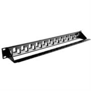 Panel de Conexión Red Nexxt Solutions para Rack Cat6A 24 Puertos Modular Blindado para S/FTP 1U Esmalte Negro - Vista 5