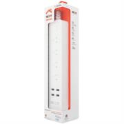 Barra Multicontacto Inteligente WiFi Nexxt Home Protector de Sobretensión con 4 tomacorrientes 4 puertos USB 1.8m Blanco - Vista 6