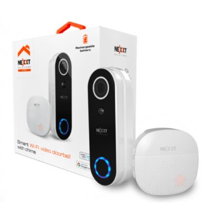 Timbre Inteligente con Cámara Nexxt Home NHC-D100 FHD 1080p 110° Micrófono Parlante y Sensor Integrados - Artículos Promocionales MAS RECIO
