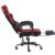 Silla Gamer Nextep Ergonomica Falkor Masaje Lumbar y Reposa Pies Color Rojo/Negro - Vista 10