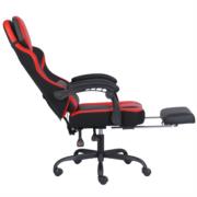 Silla Gamer Nextep Ergonomica Falkor Masaje Lumbar y Reposa Pies Color Rojo/Negro - Vista 9