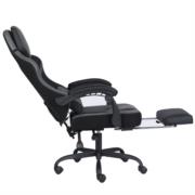 Silla Gamer Nextep Ergonomica Falkor Masaje Lumbar y Reposa Pies Color Gris/Negro - Vista 9