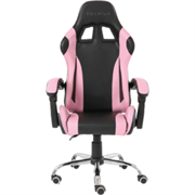Silla Gamer Ergonómica Modelo Falkor Color Negro-Rosa - Vista 8