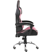 Silla Gamer Ergonómica Modelo Falkor Color Negro-Rosa - Vista 10