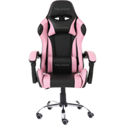 Silla Gamer Ergonómica Modelo Falkor Color Negro-Rosa - Vista 2