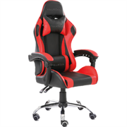 Silla Gamer Ergonómica Modelo Falkor Color Negro-Rojo - Vista 11