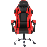 Silla gamer ergon&oacute;mica modelo falkor color negro-rojo