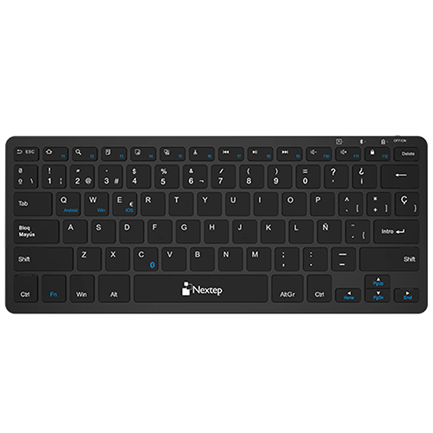 Teclado nextep inal&aacute;mbrico compacto recargable bluetooth