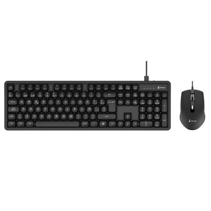 Teclado y Mouse Nextep Pro Alambrico Operacion Silenciosa USB
