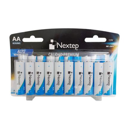 Pilas nextep aa alcalinas lr6 1.5v c/20 piezas