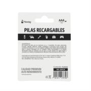 Pilas Nextep AAA Recargables HR03 NiMH 1.2V C/4 Piezas 800mAh - Vista 9