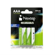 Pilas Nextep AAA Recargables HR03 NiMH 1.2V C/4 Piezas 800mAh - Vista 2