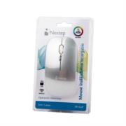 Mouse Nextep Inalámbrico Recargable Delgado/Silencioso RGB 1600 dpi Color Plata - Vista 8
