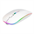 Mouse Nextep Inalámbrico Recargable Delgado/Silencioso RGB 1600 dpi Color Blanco - Vista 5