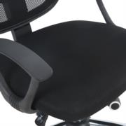 Silla Secretarial Nextep de Altura Ajustable Tela Negra Base Giratoria - Vista 14