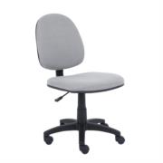 Silla de oficina nextep de altura ajustable tela gris base giratoria