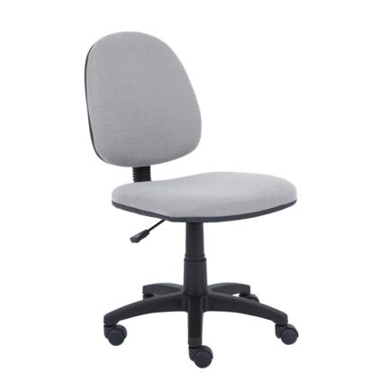 Silla de oficina nextep de altura ajustable tela gris base giratoria