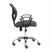 Silla Secretarial Nextep de Altura Ajustable Tela Gris Base Giratoria - Vista 12