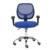 Silla Secretarial Nextep de Altura Ajustable Tela Azul Base Giratoria - Vista 10